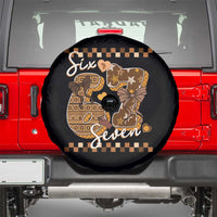 Funny African American Melanin Gift Spare Tire Cover Six Seven Meme