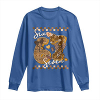 Funny African American Melanin Gift Long Sleeve Shirt Six Seven Meme