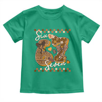 Funny African American Melanin Gift Toddler T Shirt Six Seven Meme