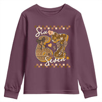 Funny African American Melanin Gift Youth Sweatshirt Six Seven Meme