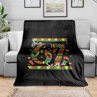 Funny Six Seven Meme Throw Blanket Pan African Culture Gift