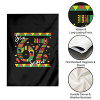 Funny Six Seven Meme Garden Flag Pan African Culture Gift