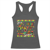 Funny Six Seven Meme Racerback Tank Top Pan African Culture Gift