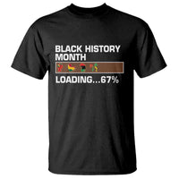 Funny Black History Month Loading T Shirt Six Seven Meme
