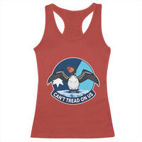 Can Not Tread On Us Racerback Tank Top Common Loon No Ice Please