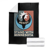 Stand With Minnesota Throw Blanket Common Loon Pride Support