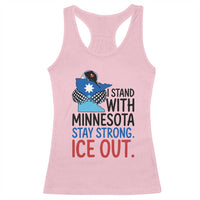 Minnesota Pride Common Loon Racerback Tank Top Stand With Minnesota Ice Out