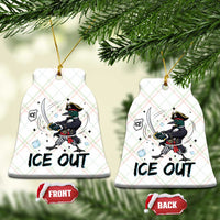 Funny Pirate Common Loon Minnesota Defends Abolish Ice Ceramic Ornament