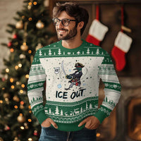Funny Pirate Common Loon Minnesota Defends Abolish Ice Ugly Christmas Sweater