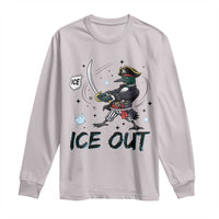 Funny Pirate Common Loon Minnesota Defends Abolish Ice Long Sleeve Shirt