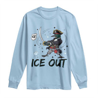 Funny Pirate Common Loon Minnesota Defends Abolish Ice Long Sleeve Shirt