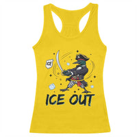 Funny Pirate Common Loon Minnesota Defends Abolish Ice Racerback Tank Top