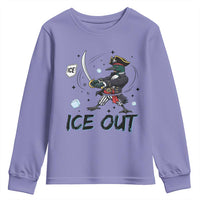 Funny Pirate Common Loon Minnesota Defends Abolish Ice Youth Sweatshirt