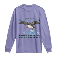 Minnesota Loon Salt The Streets Get Ice Out Long Sleeve Shirt