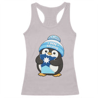 MN Strong Cute Penguin Racerback Tank Top Minnesota State Pride Gift