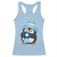 MN Strong Cute Penguin Racerback Tank Top Minnesota State Pride Gift