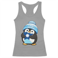 MN Strong Cute Penguin Racerback Tank Top Minnesota State Pride Gift