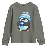 MN Strong Cute Penguin Youth Sweatshirt Minnesota State Pride Gift