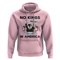 Funny Penguin Protest Hoodie No Kings In America