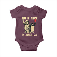 Funny Bear And Penguin Protest Baby Onesie No Kings In America