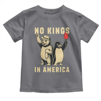 Funny Bear And Penguin Protest Toddler T Shirt No Kings In America