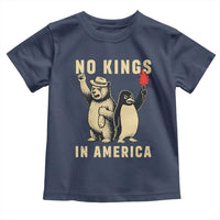 Funny Bear And Penguin Protest Toddler T Shirt No Kings In America