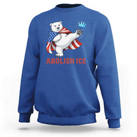 Abolish Ice Sweatshirt Funny Polar Bear Kicking Crown