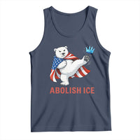 Abolish Ice Tank Top Funny Polar Bear Kicking Crown
