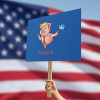 Protest Pig Kicking Icy Crown Protest Sign Political Humor Gift