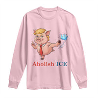 Protest Pig Kicking Icy Crown Long Sleeve Shirt Political Humor Gift