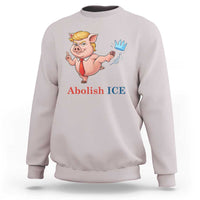 Protest Pig Kicking Icy Crown Sweatshirt Political Humor Gift