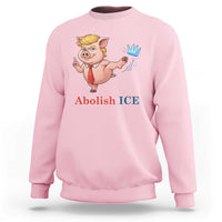 Protest Pig Kicking Icy Crown Sweatshirt Political Humor Gift