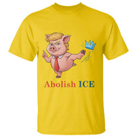 Protest Pig Kicking Icy Crown T Shirt Political Humor Gift