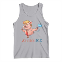 Protest Pig Kicking Icy Crown Tank Top Political Humor Gift