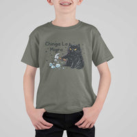 Chinga La Migra T Shirt For Kid Funny Cat Immigration Support