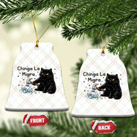 Chinga La Migra Ceramic Ornament Funny Cat Immigration Support