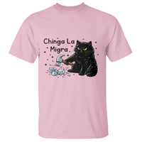 Chinga La Migra T Shirt Funny Cat Immigration Support