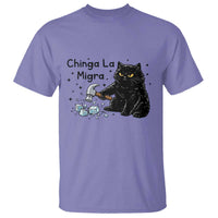 Chinga La Migra T Shirt Funny Cat Immigration Support