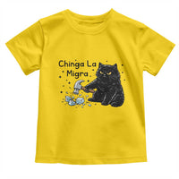 Chinga La Migra Toddler T Shirt Funny Cat Immigration Support