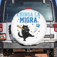 Chinga La Migra Spare Tire Cover Funny Protest Cat Minneapolis Support Gift