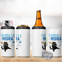 Chinga La Migra 4 in 1 Can Cooler Tumbler Funny Protest Cat Minneapolis Support Gift