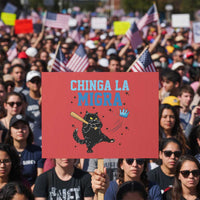 Chinga La Migra Protest Sign Funny Protest Cat Minneapolis Support Gift