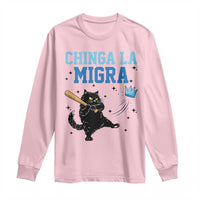 Chinga La Migra Long Sleeve Shirt Funny Protest Cat Minneapolis Support Gift