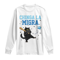 Chinga La Migra Long Sleeve Shirt Funny Protest Cat Minneapolis Support Gift
