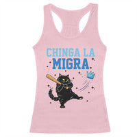 Chinga La Migra Racerback Tank Top Funny Protest Cat Minneapolis Support Gift