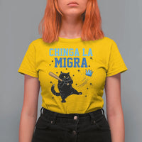 Chinga La Migra T Shirt For Women Funny Protest Cat Minneapolis Support Gift