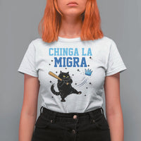 Chinga La Migra T Shirt For Women Funny Protest Cat Minneapolis Support Gift