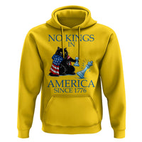 Funny Protest Chess Cat No Kings In America Hoodie Political Humor Gift