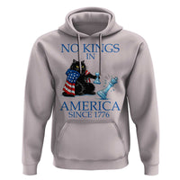 Funny Protest Chess Cat No Kings In America Hoodie Political Humor Gift