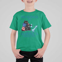 Funny Protest Chess Cat No Kings In America T Shirt For Kid Political Humor Gift